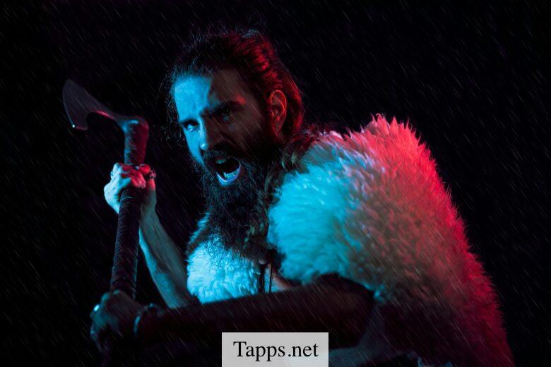 man singing on the stage
